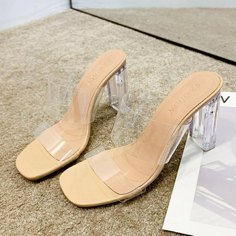 Jelly Heeled Mules