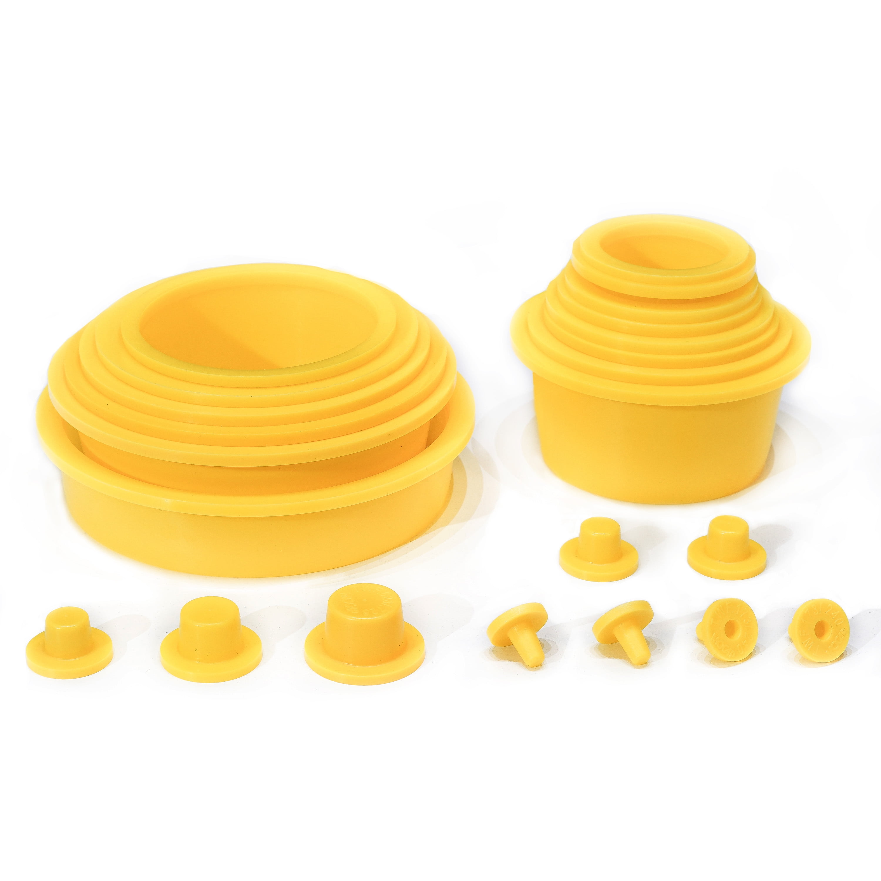 AutoLine Pro Automotive Smoke Machine Cap Plugs Kit 23 Piece Set Leak Detector EVAP, Vacuum