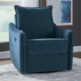 thumbnail image 2 of Signature Design by Ashley McBurg Navy Swivel Power Recliner, 2 of 19