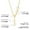 Gold, variant on Five Love Heart Pendant Necklace Stainless Steel Women's Jewelry