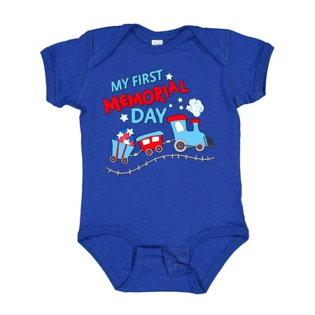 

Inktastic My First Memorial Day Train Gift Baby Boy or Baby Girl Bodysuit