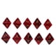 thumbnail image 3 of Dados de varios lados D8 Zulema 10 Uds para Juego negro + rojo, 3 of 8