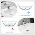 thumbnail image 2 of Desagüe Universal para Lavabo Desagüe para Lavabo Desagüe con Filtro Desagüe Sin Rebosadero Desagüe para Lavabo de Encimera Cromado Sin Rebosadero Lavabo de Baño, 2 of 5