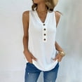 thumbnail image 2 of gakvbuo Plus Size Summer Tank Tops For Women 2023 Trendy Women's Sleeveless Solid Sexy V-neck Casual Fashion Loose Tank Top, 2 of 6
