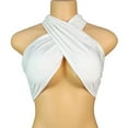 thumbnail image 5 of Umfun Women's Flirty Wrap Tube Top - Cross Front Halter Bandeau, Buttery Soft Stretch Knit Crop Top for Sunny Vacation & Daily Wear, 5 of 7