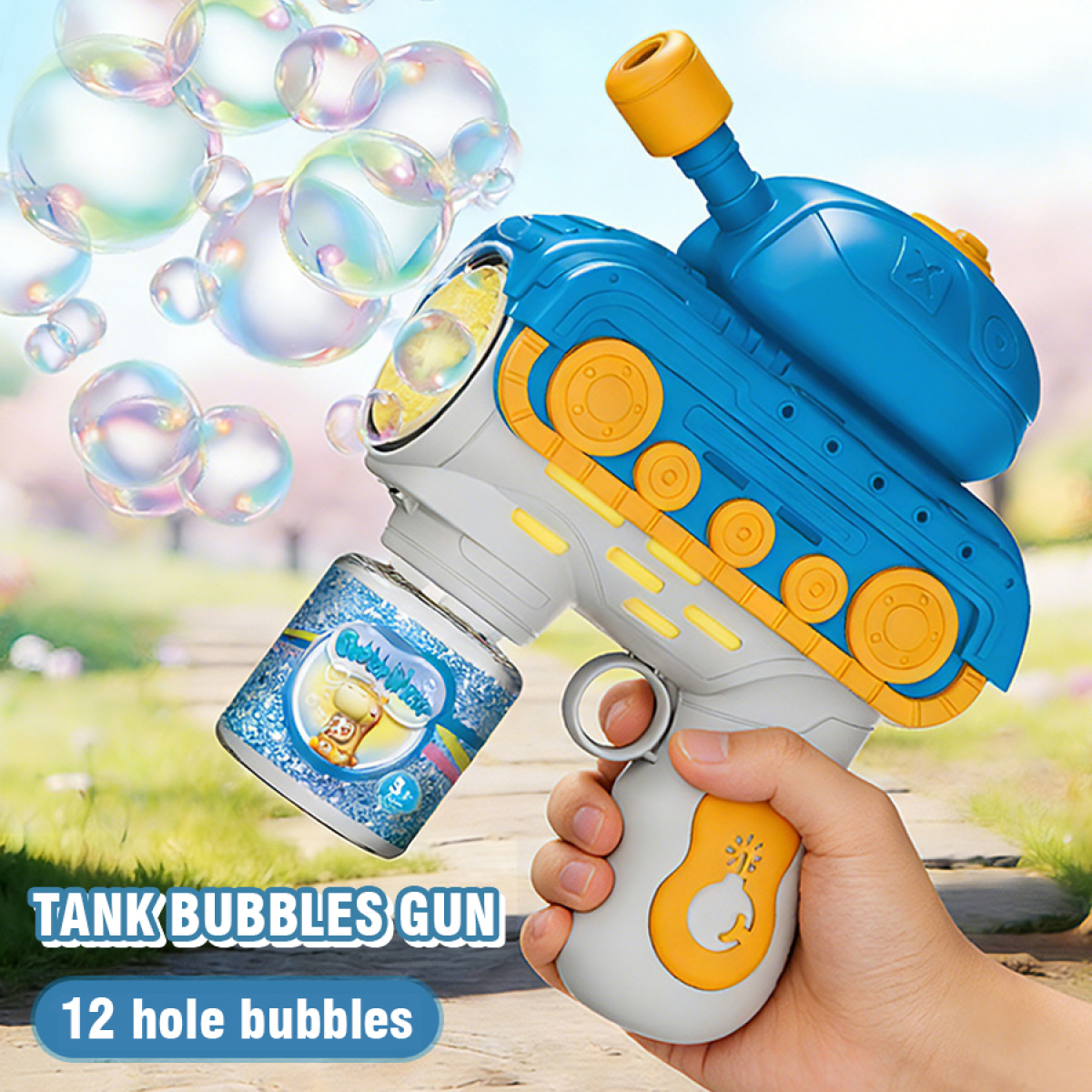 Automatic Bubble Blower for Kids, Light-Up Bubbles Machine with for Boys Girls Easter Basket Stuffers, Birthday Gifts & Outdoor Play Toys-Green