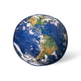 thumbnail image 1 of Manta redonda Toynk Planet Earth de forro polar, 150 cm, 1 of 7