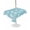 Sky Blue, White, Cerulean, variant on Outdoor Tablecloth with Umbrella Hole for Patio/Picnic/Party/Camping, Green Starfish Coastal Waterproof Table Cloth Round Cover Washable, Shell Conch Coral Nautical Summer (Dia 60")