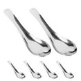 thumbnail image 3 of GOOHOCHY Juego de 6 cucharas soperas de acero inoxidable, cucharas soperas, cucharas de arroz de acero inoxidable, cucharas soperas, cucharas chinas, cucharas soperas de acero inoxidable., 3 of 7