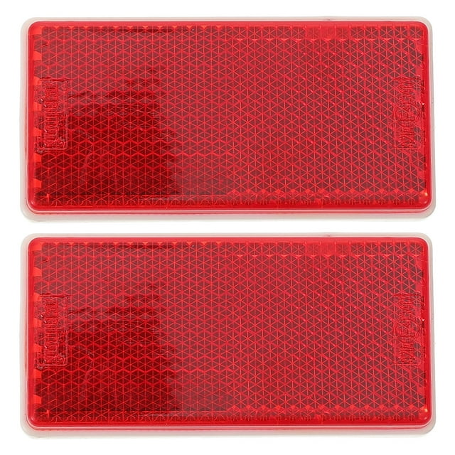 KAKOWELY trailer reflectors 2pcs Trailer Reflectors For Enhance Nighttime Driving Safety Splashproof Reflective Strips For Trucks Cars And Motorcycles2.56"X1.18"X0.39"