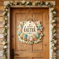 thumbnail image 4 of Easter Bunny Rabbit Wreath Decorations for Home Double-Sided Diamond Painting Window Decor Hanging Ornament 25Cm, 4 of 8