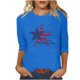 thumbnail image 1 of Camisetas de Manga Corta para las Mujeres Día de la Independencia Impreso Suelto Cuello Redondo Tee, Casual Y Blusas Festivas para las Mujeres Casual, 1 of 4