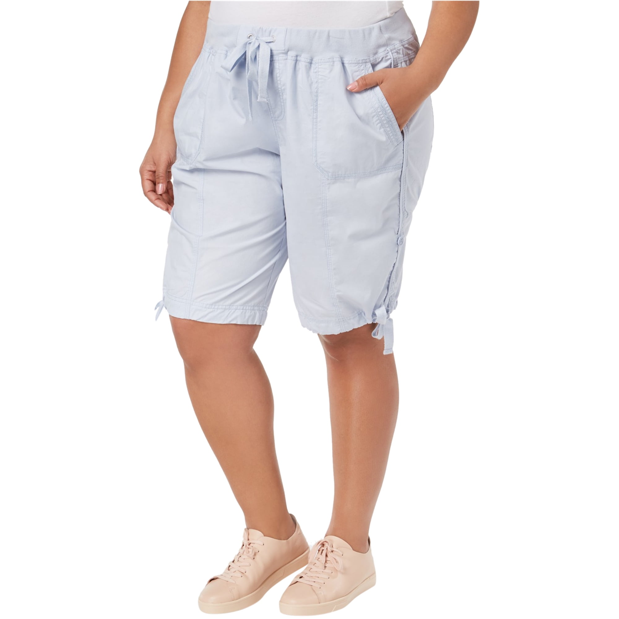Calvin Klein - Calvin Klein Womens Convertible Casual Cargo Shorts, Blue, 3X - Walmart.com