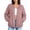 01 Pink, variant on Fewfanhot Womens Clothes Oversized Lightweight Fall Winter Coat with Pocket Zip Up Warm Utility
