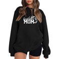 thumbnail image 1 of Gibobby Sudaderas para mujer oferta Sudadera delgada y ligera con gráficos divertidos de manga larga para mujer(Negro,XG), 1 of 3