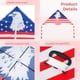 thumbnail image 5 of Cometa Delta grande de 63 pulgadas, bandera patriótica americana, cometa de águila divertida para niños y adultos, cometa de una sola línea fácil de volar para juegos al aire libre y actividades de en, 5 of 8