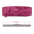 thumbnail image 3 of Unique Bargains Ladies Faux Leather Self Tie Bowknot Wide Waist Belt, 3 of 4