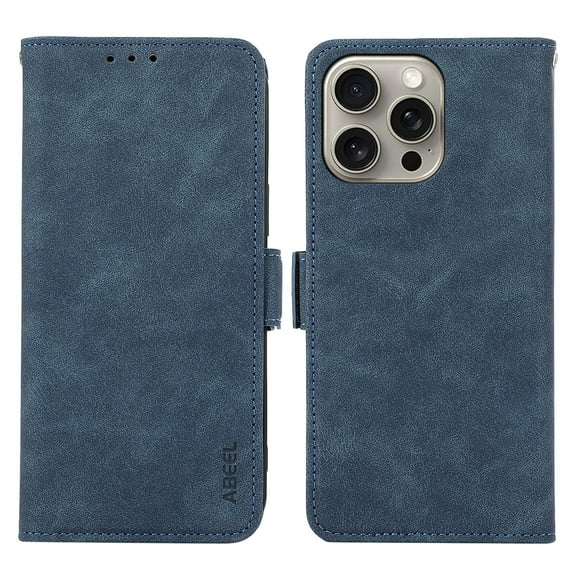TECH CIRCLE For iPhone 15 Wallet Case, PU Leather Flip Folio Case with Card Holders RFID Blocking Kickstand Shockproof TPU Inner Shell Phone Cover for Apple iPhone 15 6.1" 2023,Blue