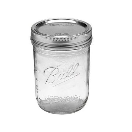 jars mason oz ball pint refurbished lids bands mouth clear wide glass dialog displays option button additional opens zoom