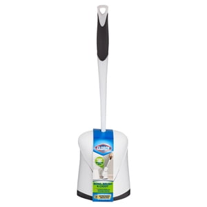 Clorox Hideaway Bowl Brush and Holder, White