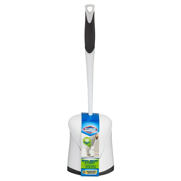 Clorox Hideaway Bowl Brush & Holder, Brush with Base