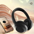 thumbnail image 7 of Wireless Headphones Over-Ear Headphones Active Noise Cancelling Bluetooth Headphones with Microphones, 42 Hours Playtime, HiFi Audio Adjustable Headphones for iPhone/Android/Samsung,Black, 7 of 7