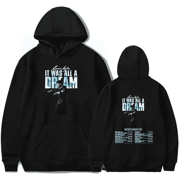 Karan Aujla Merch It Was All A Dream World Tour 2025 Hoodie long sleeved Fan Merch pullover unisex fashionable casual wear