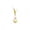 Yellow, variant on Cat Wobble Tumbler Feather Teaser Toy Weighted Self-Righting Base Interactive Hunting Wand, Indoor Kitten Self Play Toy Relieve Separation Anxiety Burn Excess Pet Energy,Orange