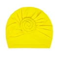 thumbnail image 4 of KALE Turban Monochrome Knitted Cultural Head Wrap Yellow, 4 of 4