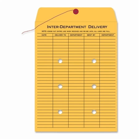Quality Park Standard Inter-department Envelopes, Kraft, 100 / Box (Quantity)