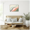 thumbnail image 2 of Amanti Art Pink and Green Abstract Framed Canvas Wall Art Print, 2 of 9