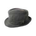 thumbnail image 1 of Quiksilver Tweed Logo Fedora Trilby Sombrero para Hombre, Gris, S/M Quiksilver Fedora/Trilby, 1 of 2