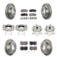 thumbnail image 1 of Transit Auto Front Rear Disc Brake Caliper Coated Rotors and Ceramic Pads Kit (10Pc) for Car 2010-2014 Toyota FJ Cruiser with Casting # 13WG KCG-100810T, 1 of 11