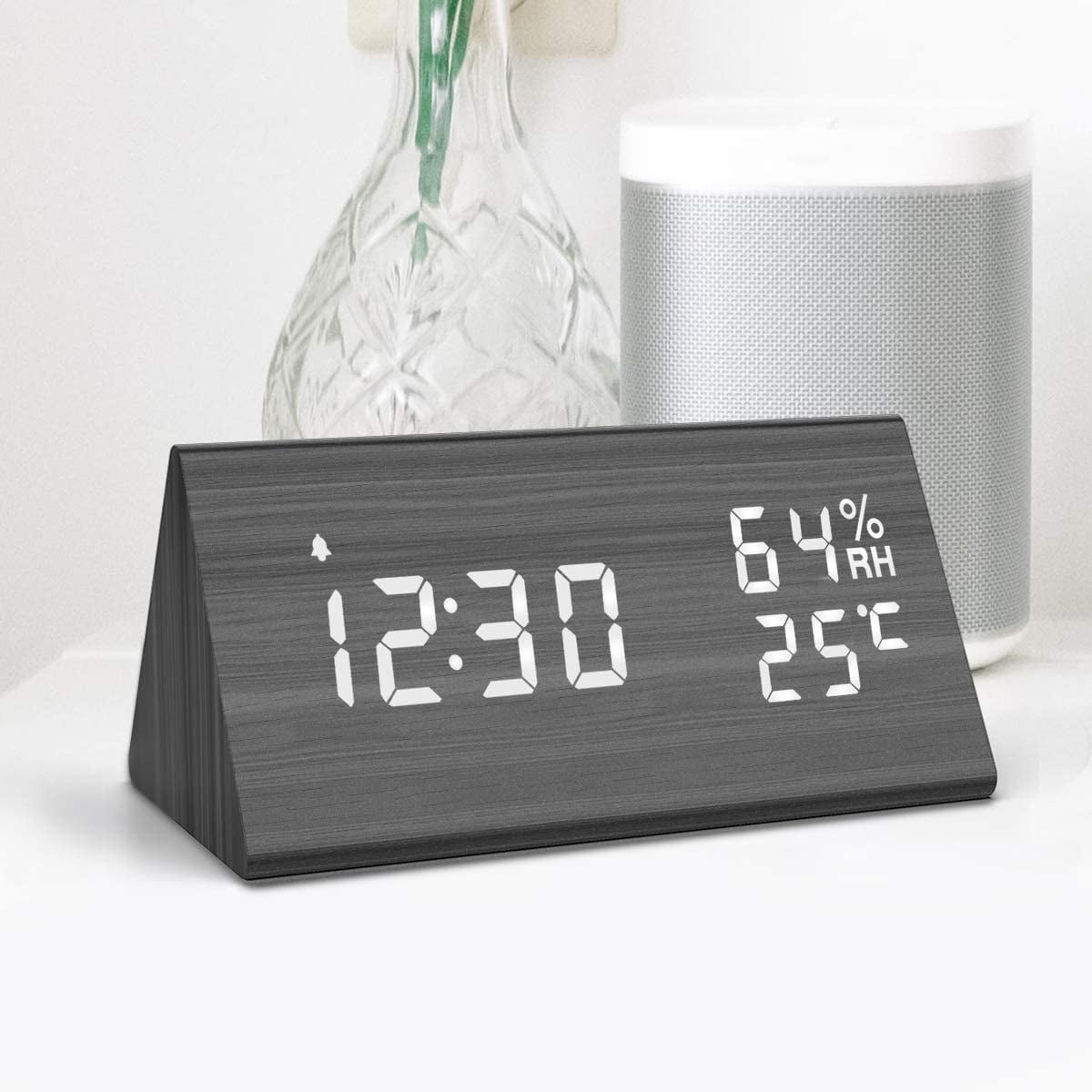 Alarm Clock Digital Led Alarm Clock Clock Wood, Digital Alarm Clock
