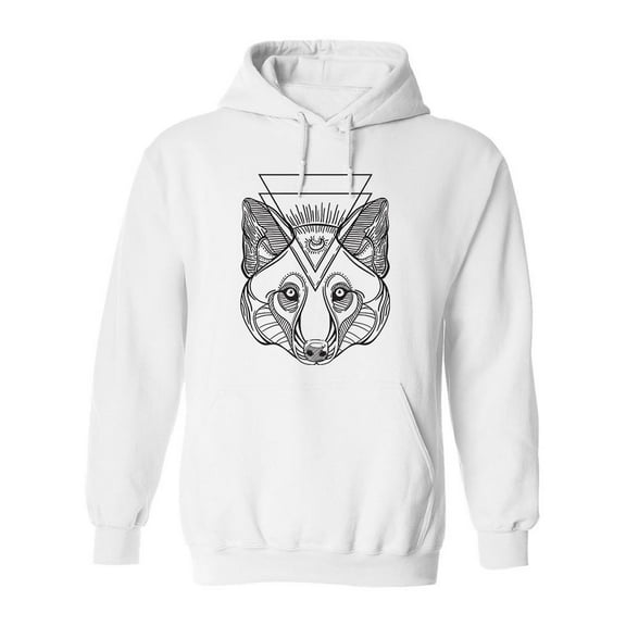 A Fox Head Hoodie Men -Image by Shutterstock, Male x-Large