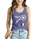 thumbnail image 2 of Women's Football Graphic Tank Tops, Women's Sleeveless Running Tank Top, Breathable Lightweight Sports Vest for Workout, Gym, Yoga, Training for Soccer Tournament 2026 Purple Size: M, 2 of 5