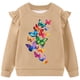 thumbnail image 4 of Vestido de verano para niña con estampado de flores de Pascua, manga corta, bolsillos con volantes y cuello redondo, top de poliéster, 4 of 5