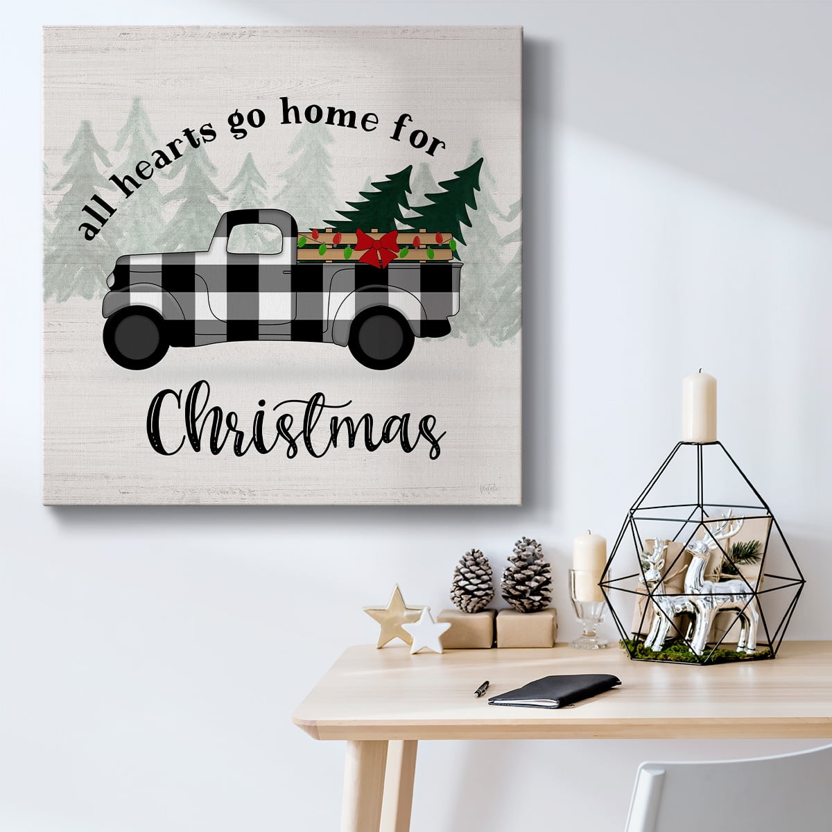 Christmas Truck II- Gallery Wrapped Canvas
