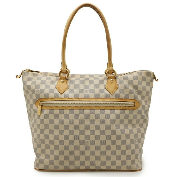 Pre-Owned LOUIS VUITTON Damier Azur Saleya GM Tote Bag, Large Shoulder Bag N51184 (Good)