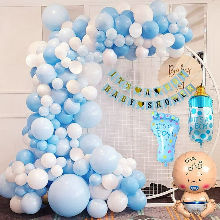 Winyuyby Baby Shower Boy, Baby Shower Blue Set, Baby Shower for Boy, Its a Boy  Baby Shower Banners 