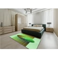 thumbnail image 4 of Ahgly Company Indoor Square Patterned Olive Drab Green Area Rugs, 3' Square, 4 of 6