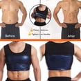 thumbnail image 4 of Trgacdwlo Sauna Shirt for Men Sleeveless Mens Sauna Suit Sweat Body Shaper Compression Vest Gym Exercise Top Black XXXL, 4 of 9