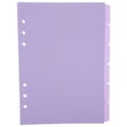thumbnail image 1 of 6 separadores de hojas de repuesto para carpeta, separadores de inserción de 6 agujeros con pestañas, 1 of 8