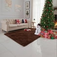thumbnail image 6 of Christmas Area Rug for Living Room, Large Fluffy Rug for Bedroom & Fuzzy Furry Plush Soft Rugs, Small Shaggy Carpet for Boys and Girls Dorm Room Home Decor (79"X24", Coffee Color), 6 of 6