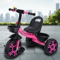 thumbnail image 2 of LELINTA Kids Tricycles for 3 Years Old Kids, Boys Girls Toddler Beginner Bike Trikes Pedal Bike with 3 Wheel, Storage Bin, Front Basket & Back Basket & Adjustable Seat Height, 2 of 8