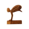 thumbnail image 2 of 10" Wooden Handmade Abstract Sculpture Statue Handcrafted "Jumping Man" Art Decorative Home Decor Figurine Artwork Accent Decoration Hand Carved, 2 of 4
