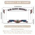 thumbnail image 3 of 1 Pcs Patriotic Eagle Emblem License Plate Frame,License Plate Cover for Car Decorative Parts,Aluminum License Plate Bracket Holder Rust-Proof for US Standard Car, 3 of 8