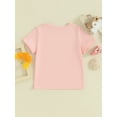 thumbnail image 2 of Mevireiy I Love my Papa Cute Grandpa Baby Casual T Shirt Pullover Tops Shower Gift,Pink,3-4 Years, 2 of 7
