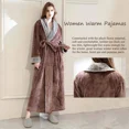 LOFIR Womens Fleece Robes Long Plush Soft Warm Flannel Spa Bathrobe for