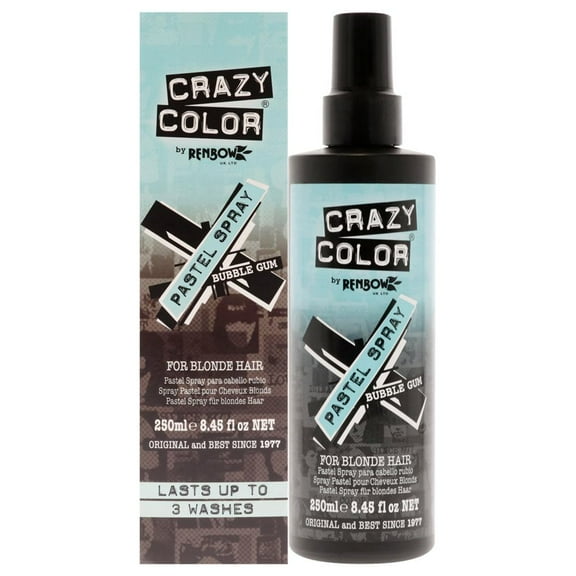 Crazy Color Pastel Spray - Bubble Gum , 8.45 oz Hair Spray